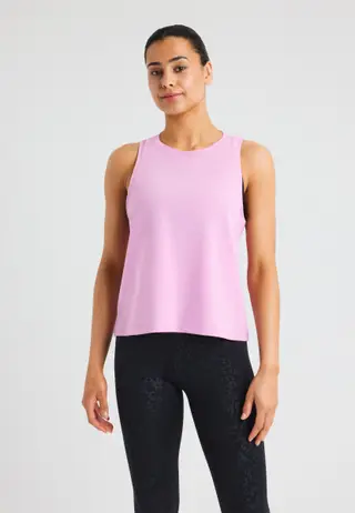 Clara Cropped Tank, Smoky Grape