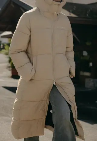 City Padded Coat, Hummus