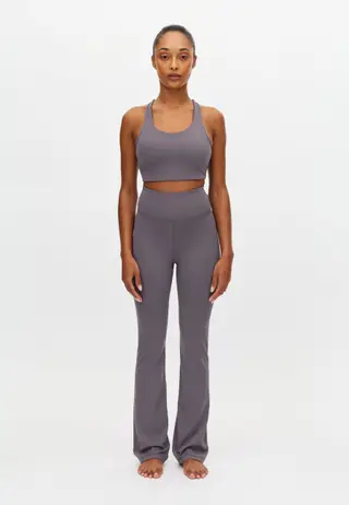 Legacy Flare High Waist Tights, Smoky Lavender