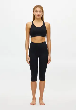 Legacy High Waist Capri Tights, Black