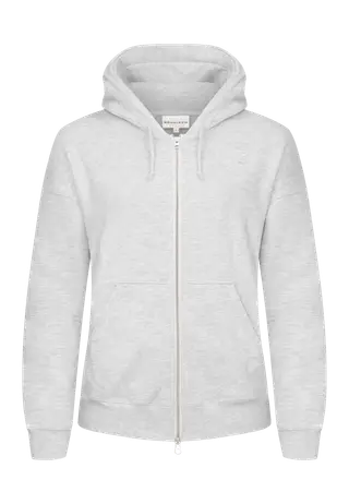 Champ Zip Hoodie, Grey Melange