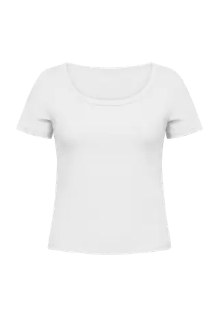 Rib Drymotion Tee, White