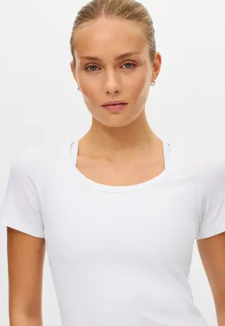 Rib Drymotion Tee, White