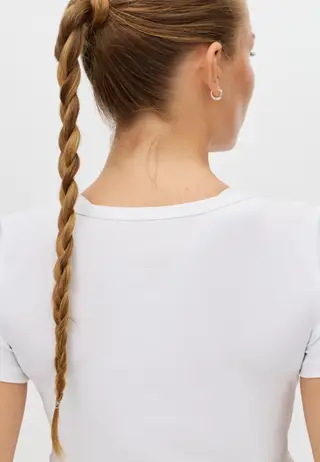 Rib Drymotion Tee, White
