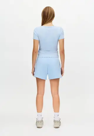 Rib Drymotion Tee, Chambray Blue