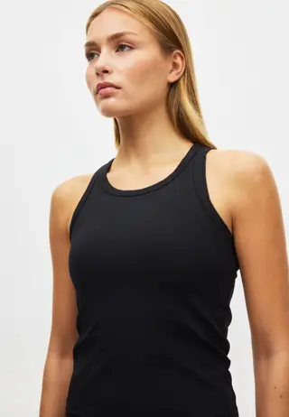 Rib Drymotion Singlet, Black
