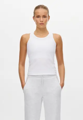 Rib Drymotion Singlet, White