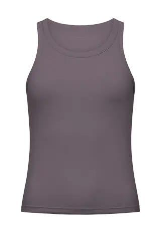 Rib Drymotion Singlet, Smoky Lavender