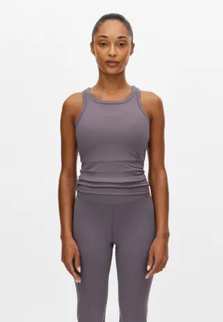 Rib Drymotion Singlet, Smoky Lavender