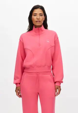 Base Sweat Half Zip, Fruit Dove