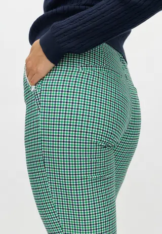 Clubhouse Highwater Slacks, Minicheck Green