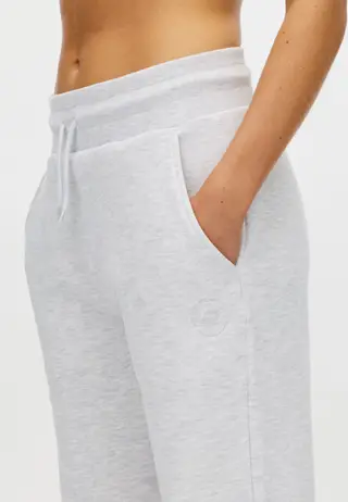 Base Sweat Wide Pants, Light Grey Melange