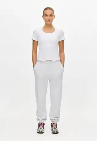 Base Sweatpants, Light Grey Melange