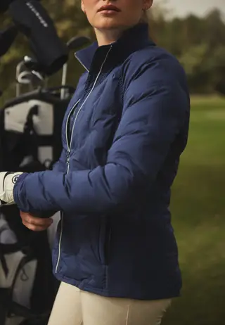 Padded Windbreaker Jacket, Navy