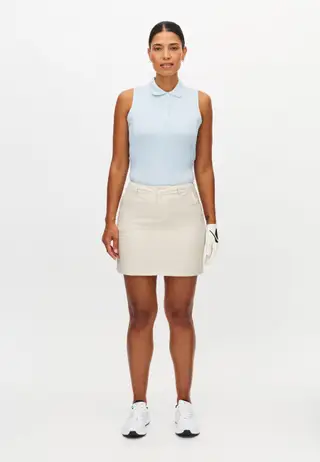 Ultimate Performance Skort, Oat Pinstripe
