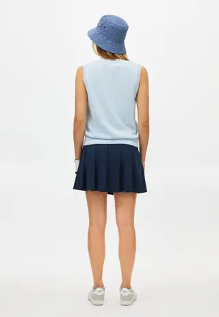 Cotton Cable Vest, Skyway
