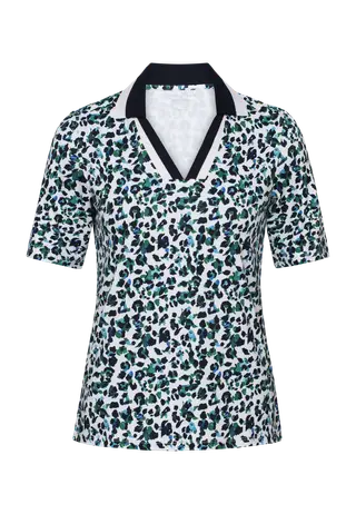 Essential Poloshirt, Leo Blue/Green