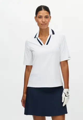 Essential Poloshirt, White/Navy