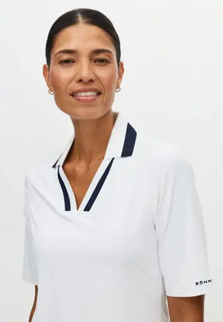 Essential Poloshirt, White/Navy