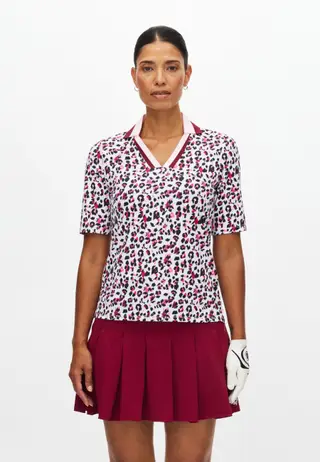 Essential Poloshirt, Leo Pink/Beet