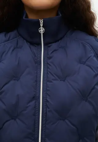 Padded Windbreaker Vest, Navy