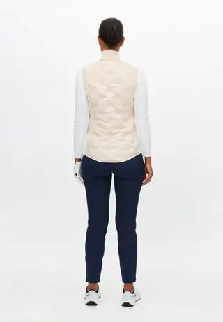 Padded Windbreaker Vest, Oatmeal