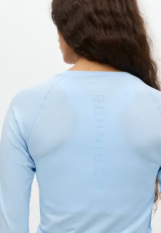 Seamless Flex Long Sleeve, Chambray Blue