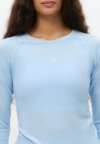 Seamless Flex Long Sleeve, Chambray Blue