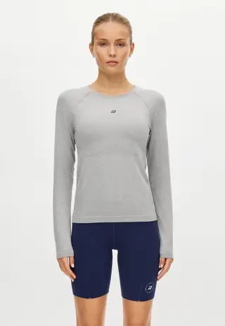Seamless Flex Long Sleeve, Grey Melange