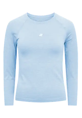 Seamless Flex Long Sleeve, Chambray Blue