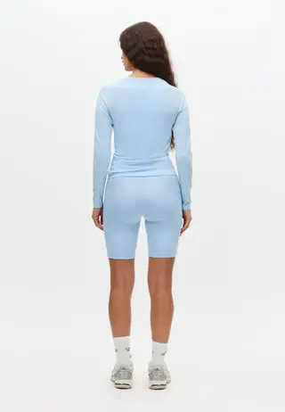 Seamless Flex Long Sleeve, Chambray Blue