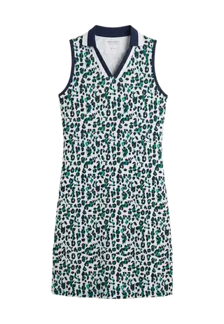 Essential Sleeveless Dress, Leo Blue/Green