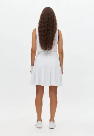 Nicky Pleated Long Skort, White