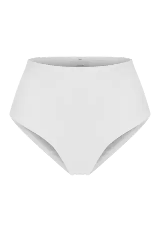 High Waist Brief, White