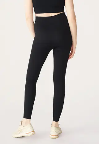 Maternity Seamless Rib Tights, Black