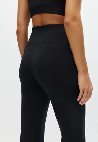 Flattering Flare High Waist Pants, Black