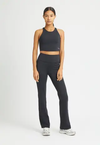 Flattering High Waist Pants, Black