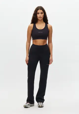 Flattering Flare High Waist Pants, Black