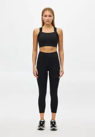 Flattering High Waist 7/8 Tights, Black