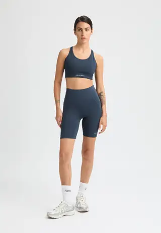 Flattering High Waist Bike Tights, Space Navy