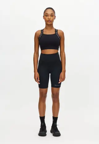 Flattering High Waist Bike Tights, Black