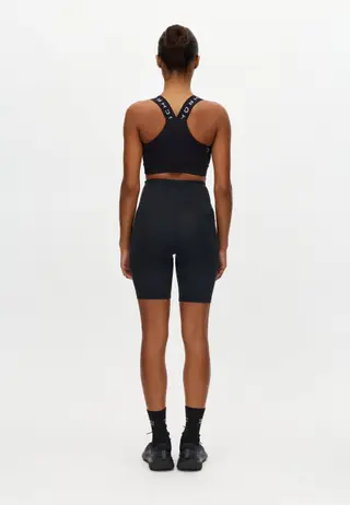 Flattering High Waist Bike Tights, Black