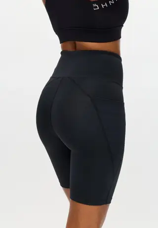 Flattering High Waist Bike Tights, Black