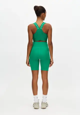 Flattering High Waist Bike Tights, Jolly Green