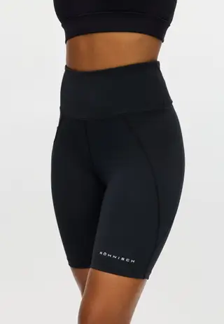 Flattering High Waist Bike Tights, Black