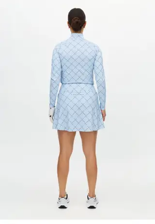 Addy Long Sleeve, Micro R Check Skyway
