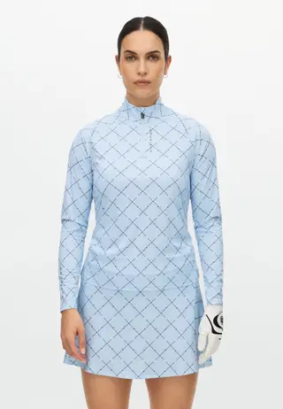 Addy Long Sleeve, Micro R Check Skyway