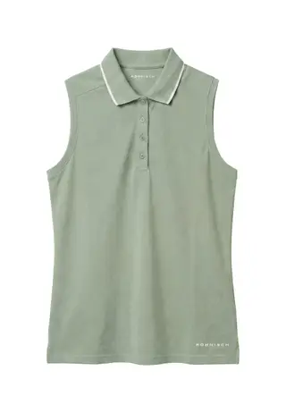 Miriam Sleeveless Poloshirt, Lily Pad