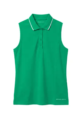 Miriam Sleeveless Poloshirt, Jolly Green