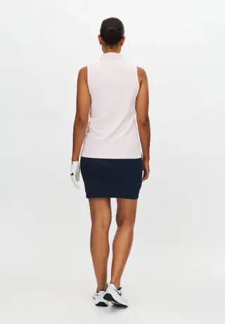 Miriam Sleeveless Poloshirt, Cradle Pink